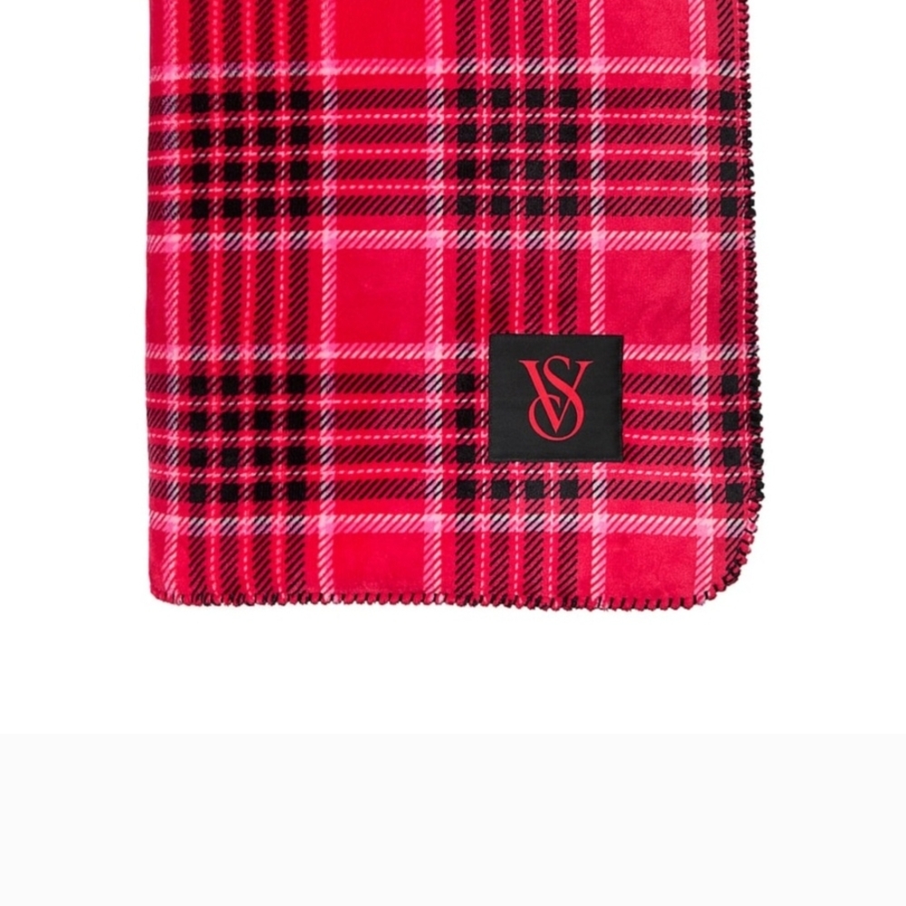 Victoria's Secret Red Plaid Blanket